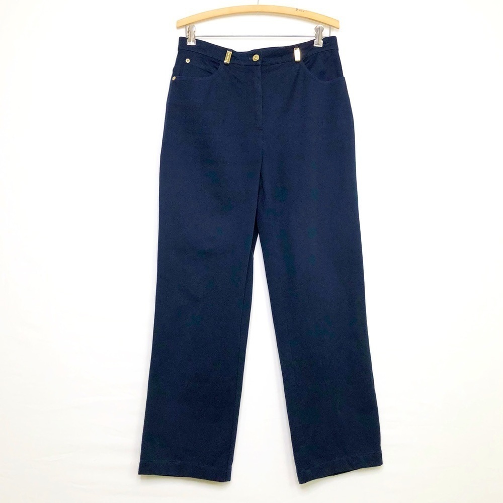 St John sport by Marie Gray Navy blue high rise, jeans - Picture 1 of 11